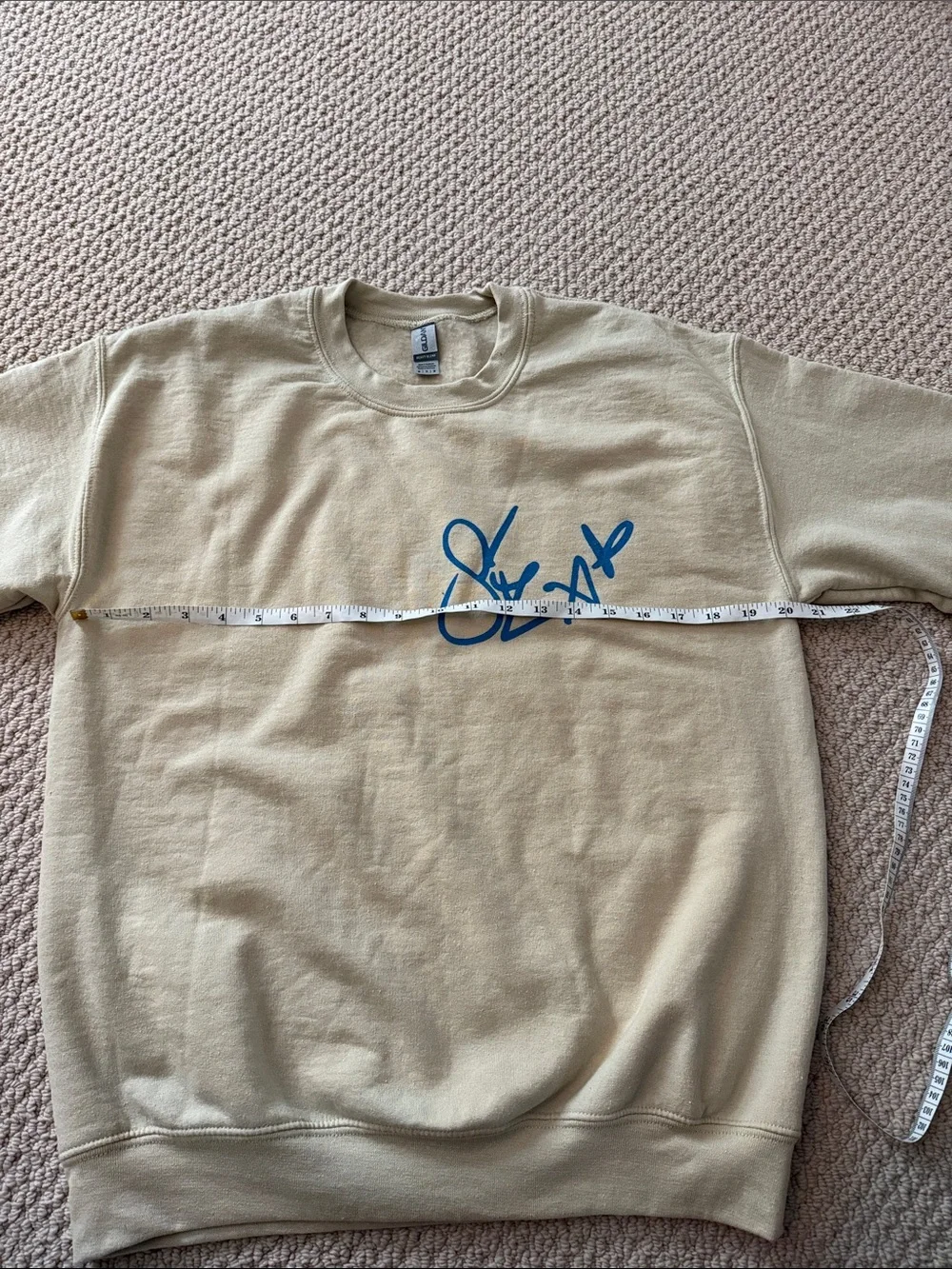 SZA Size Medium Unisex Cream Crewneck Concert Sweatshirt NEW